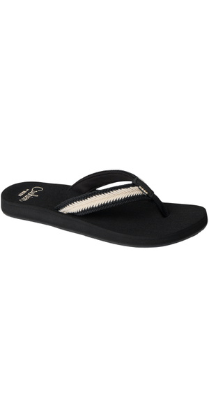 2026 Reef Womens Baja Maria Flip Flops CJ7339 - Black / Vintage